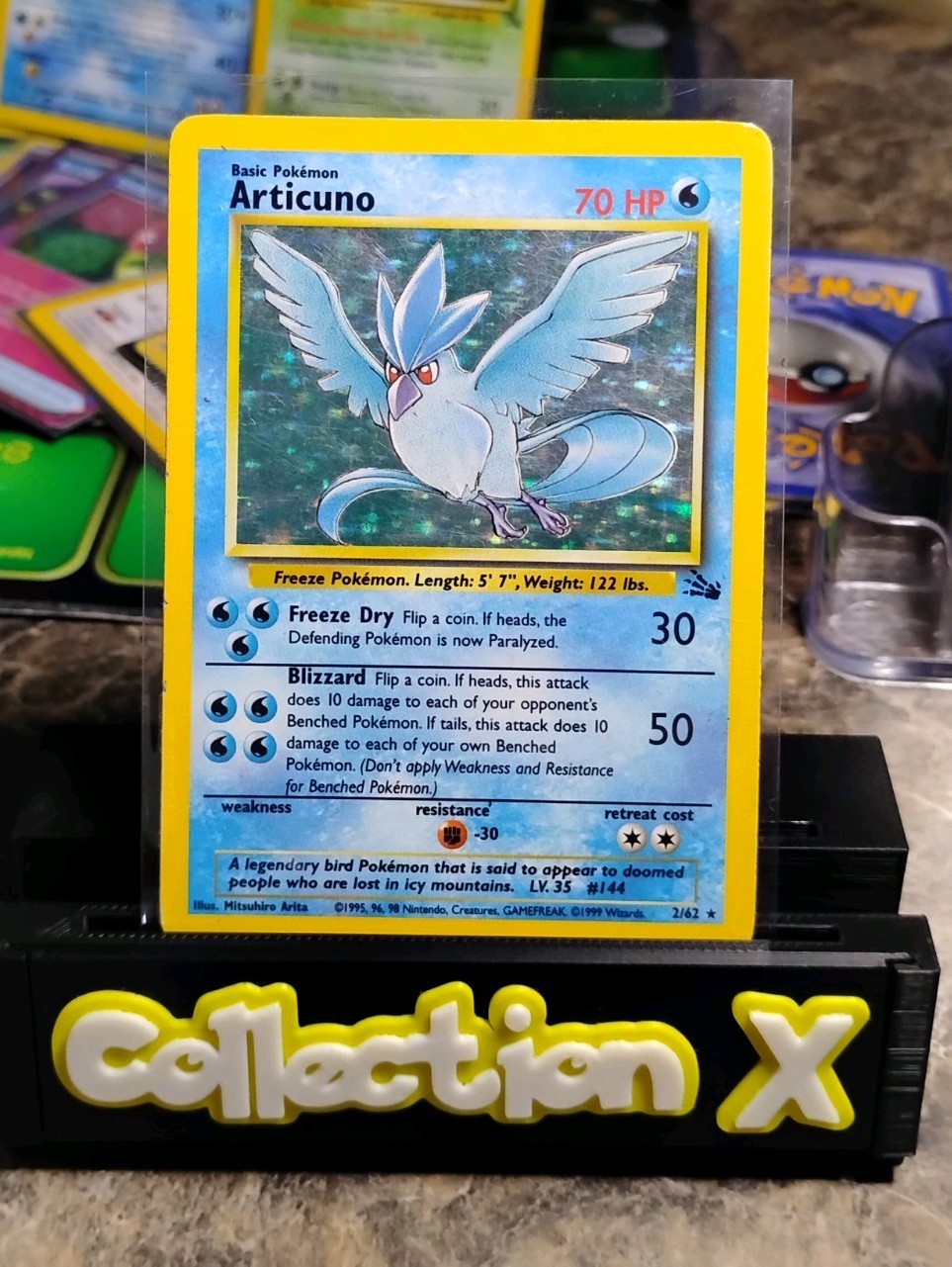 Wizards of the Coast Articuno 2/62 Holo Rare Fossil English 70HP Arita