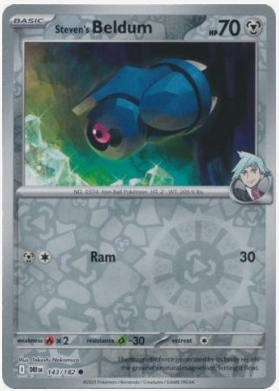 STEVEN’S BELDUM 143/182 – Destined Rivals – Reverse Foil – NM/M