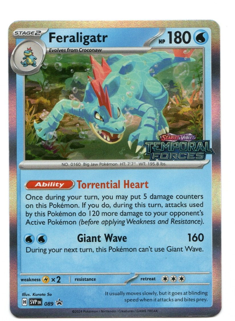 Feraligatr – (Prerelease) Holo Promo SV: Scarlet & Violet Promo Cards 089 NM