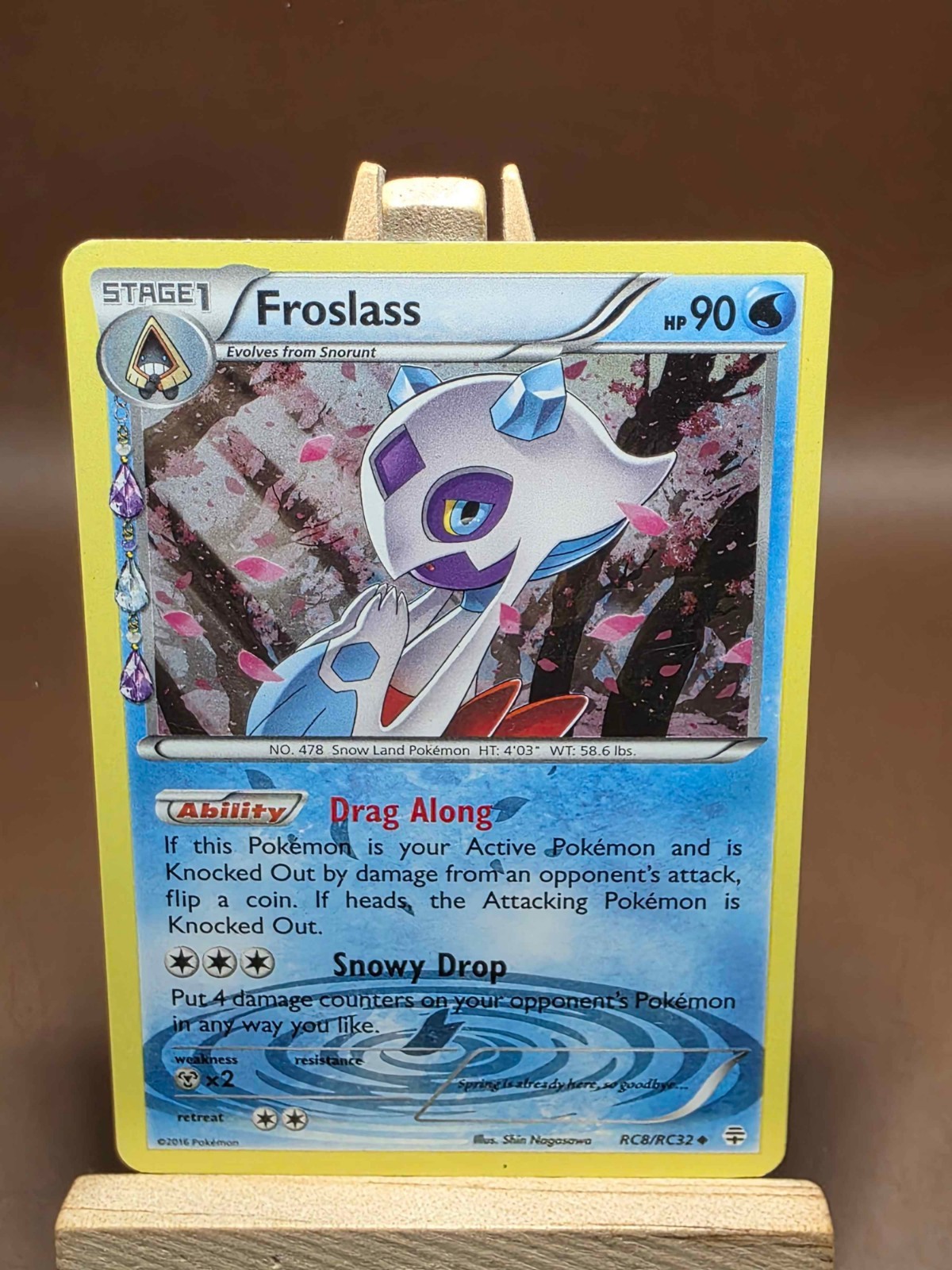 HP Froslass RC8/RC32 Uncommon Generations Pokemon Holo