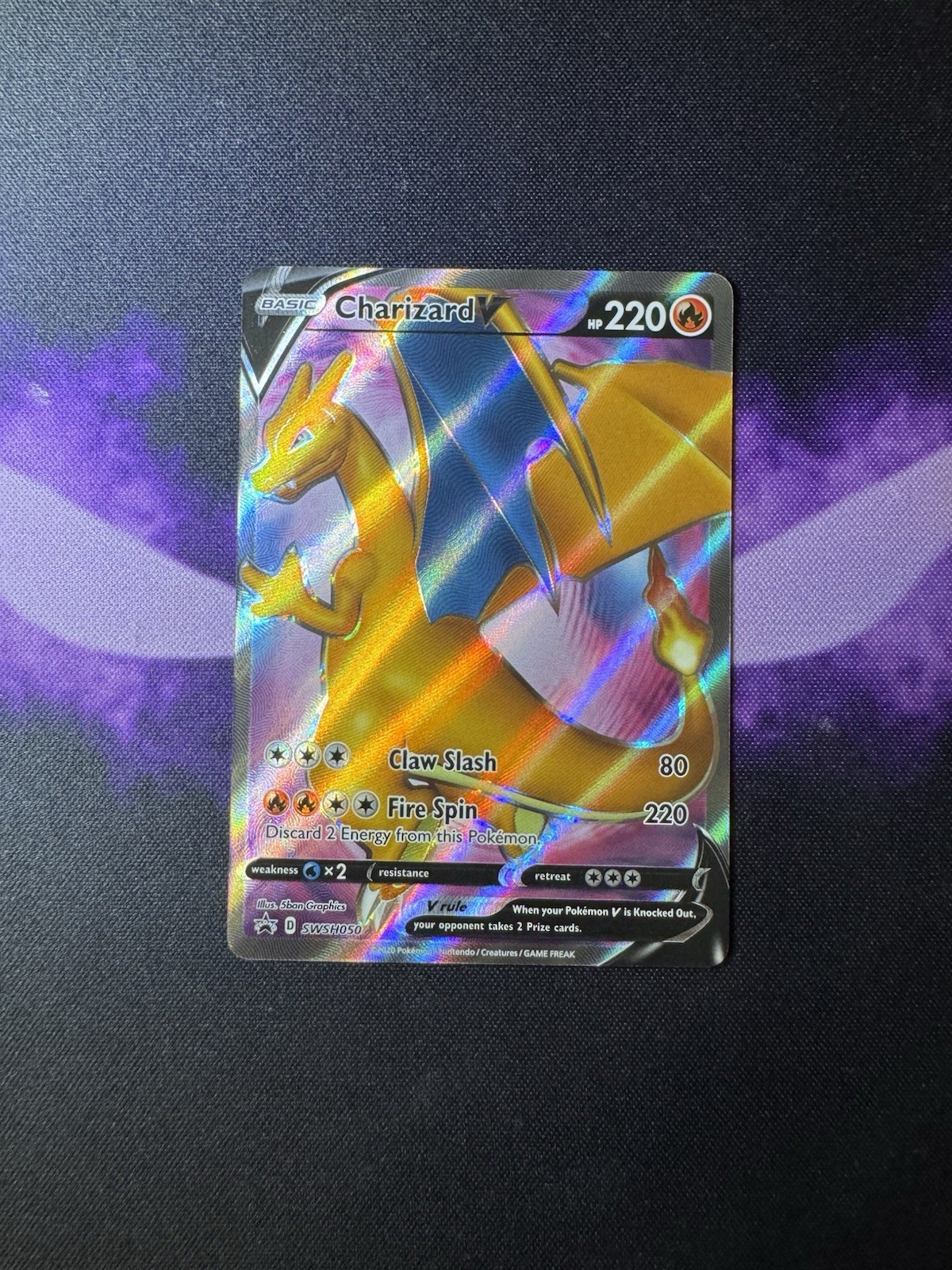 Charizard V – SWSH050 Pokemon SWSH: Sword & Shield Promo Cards Holo Promo NM