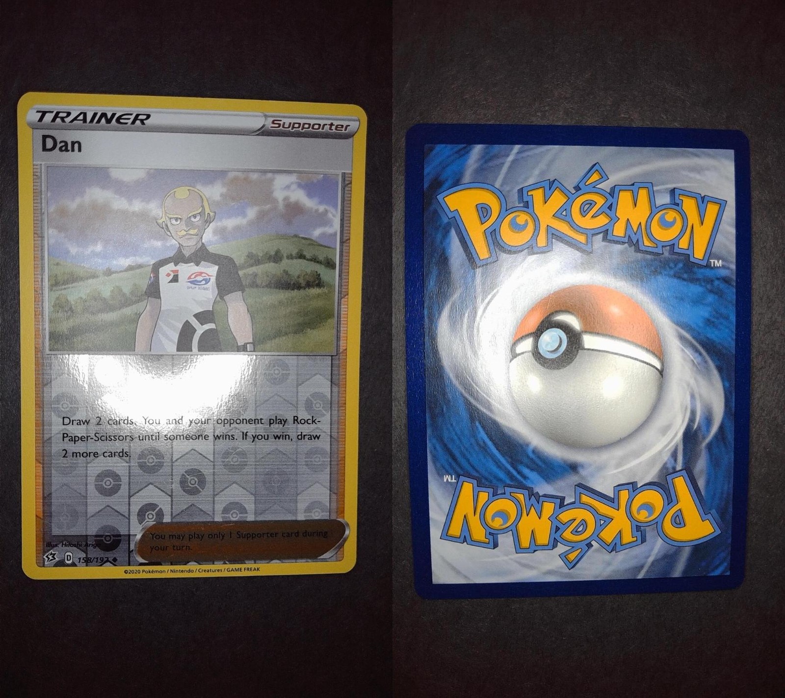 Dan 158/192 Uncommon Rebel Clash Pokemon Reverse Holo Near Mint