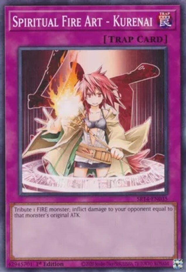 Spiritual Fire Art – Kurenai – SR14-EN035 – Common – 1st Edition Near Mint, Engl