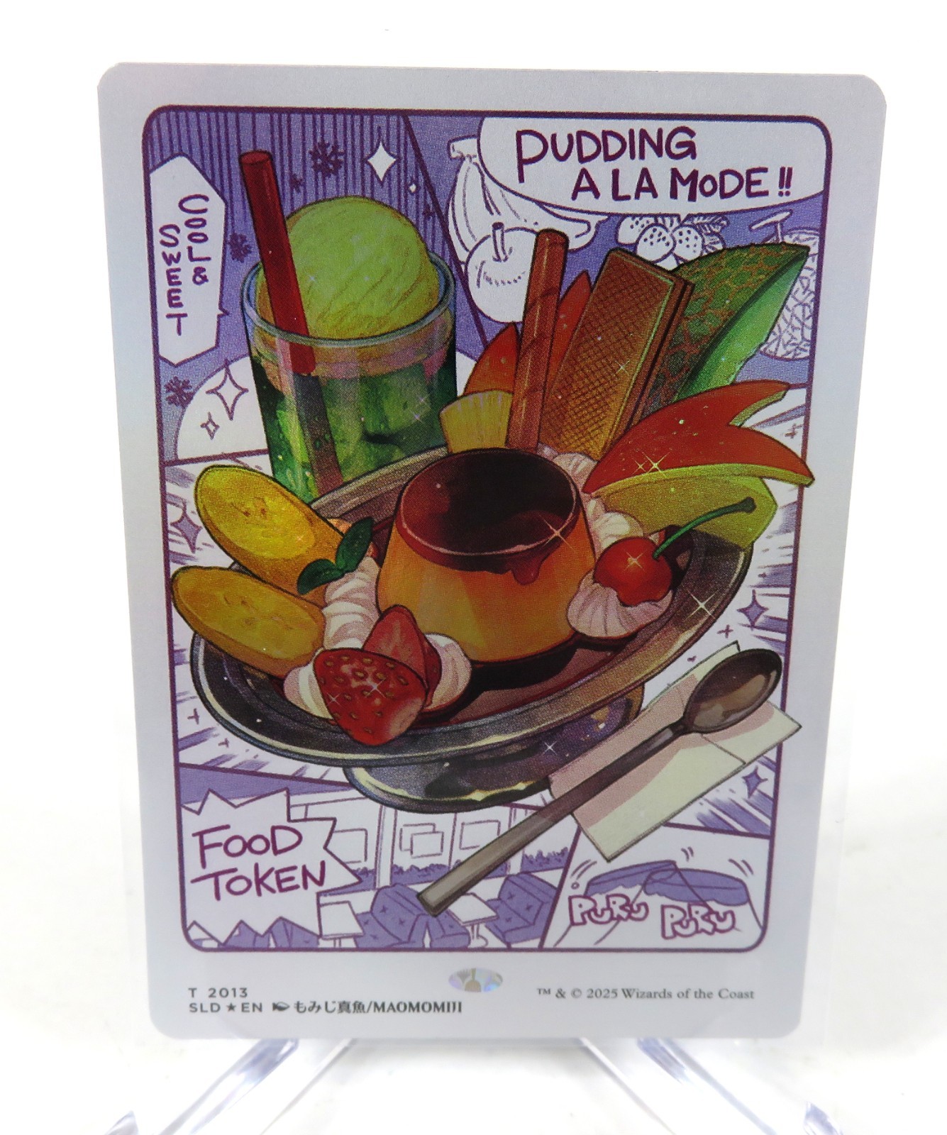 Oishii Food Token Pudding A La Mode 2013 FOIL Secret Lair NM / M
