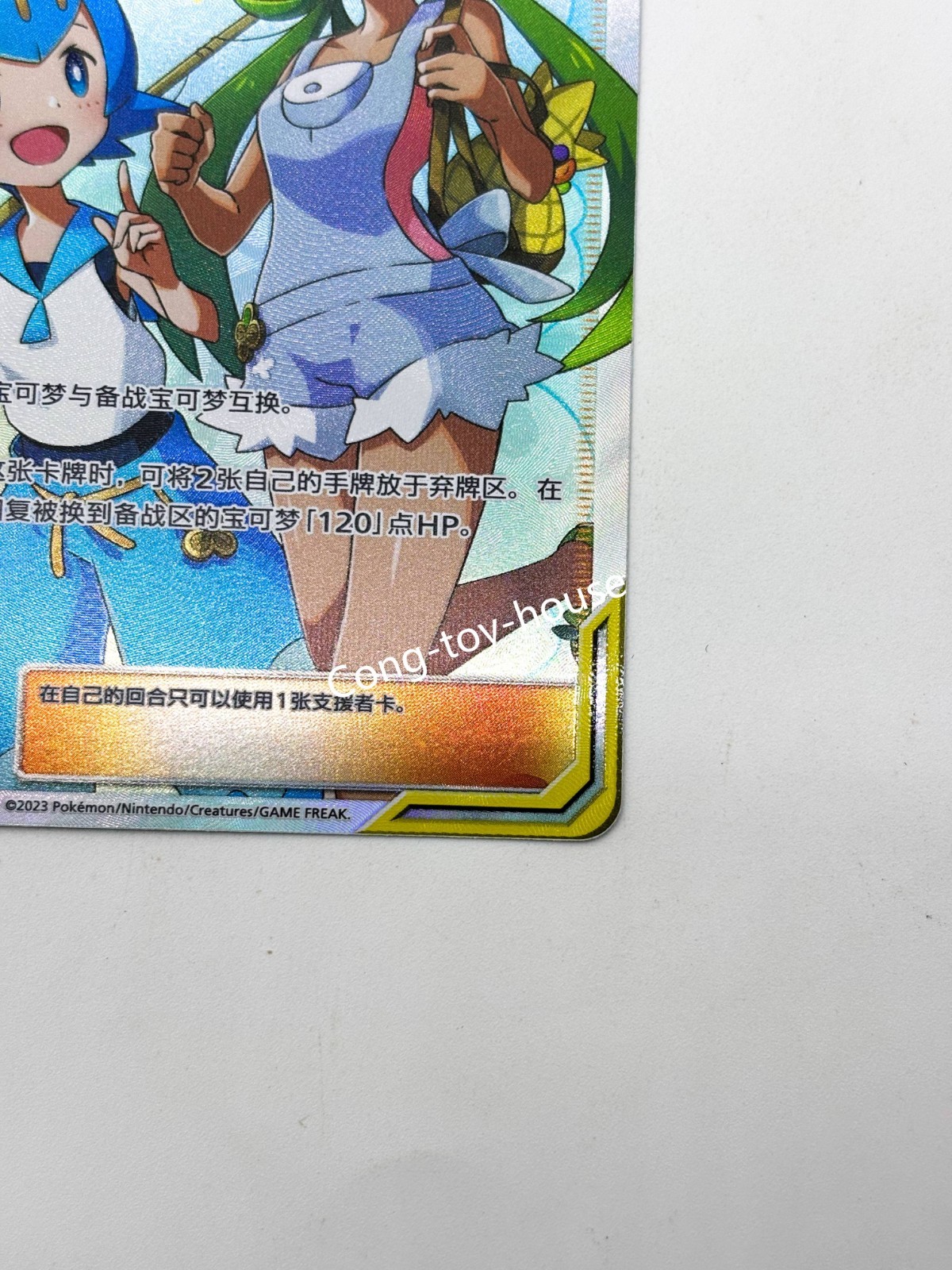 Pokémon Chinese Sun&Moon Trainer Mallow & Lana CSM2aC 185 SR Ultra Full Art