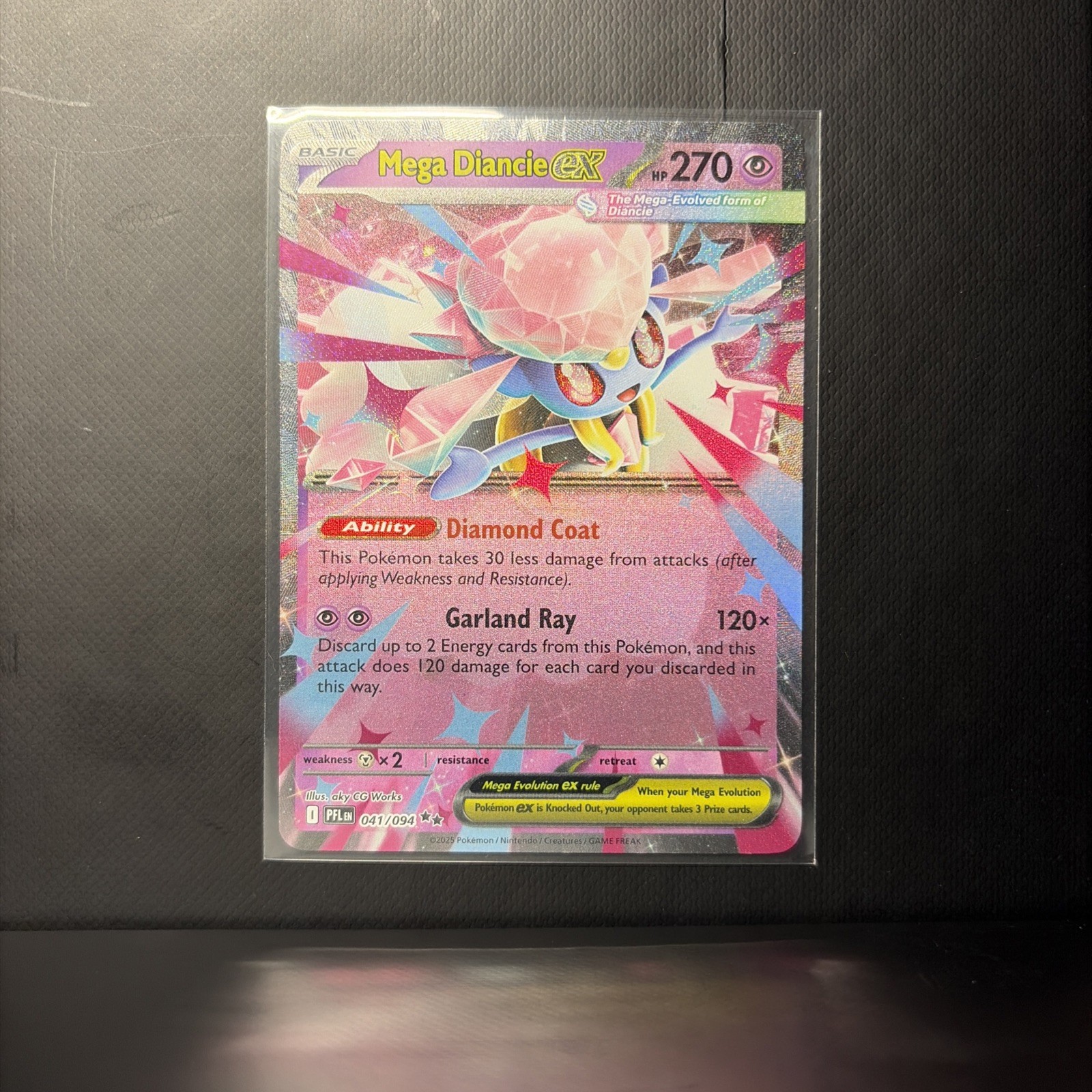 Mega Diancie ex 041/094 Me02: Phantasmal Flames Holo