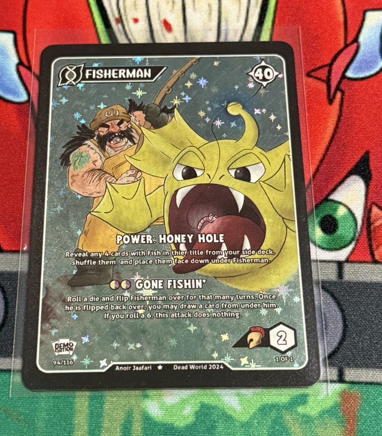 Dead World TCG Fisherman 94/116 DEMO EDITION Holo Rare Card 2024