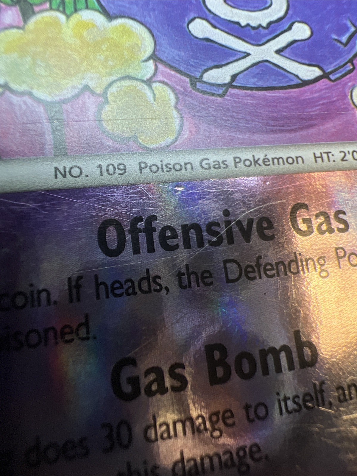 MP- Koffing 68/111 Reverse Holo Rising Rivals AUTHENTIC Pokemon Card