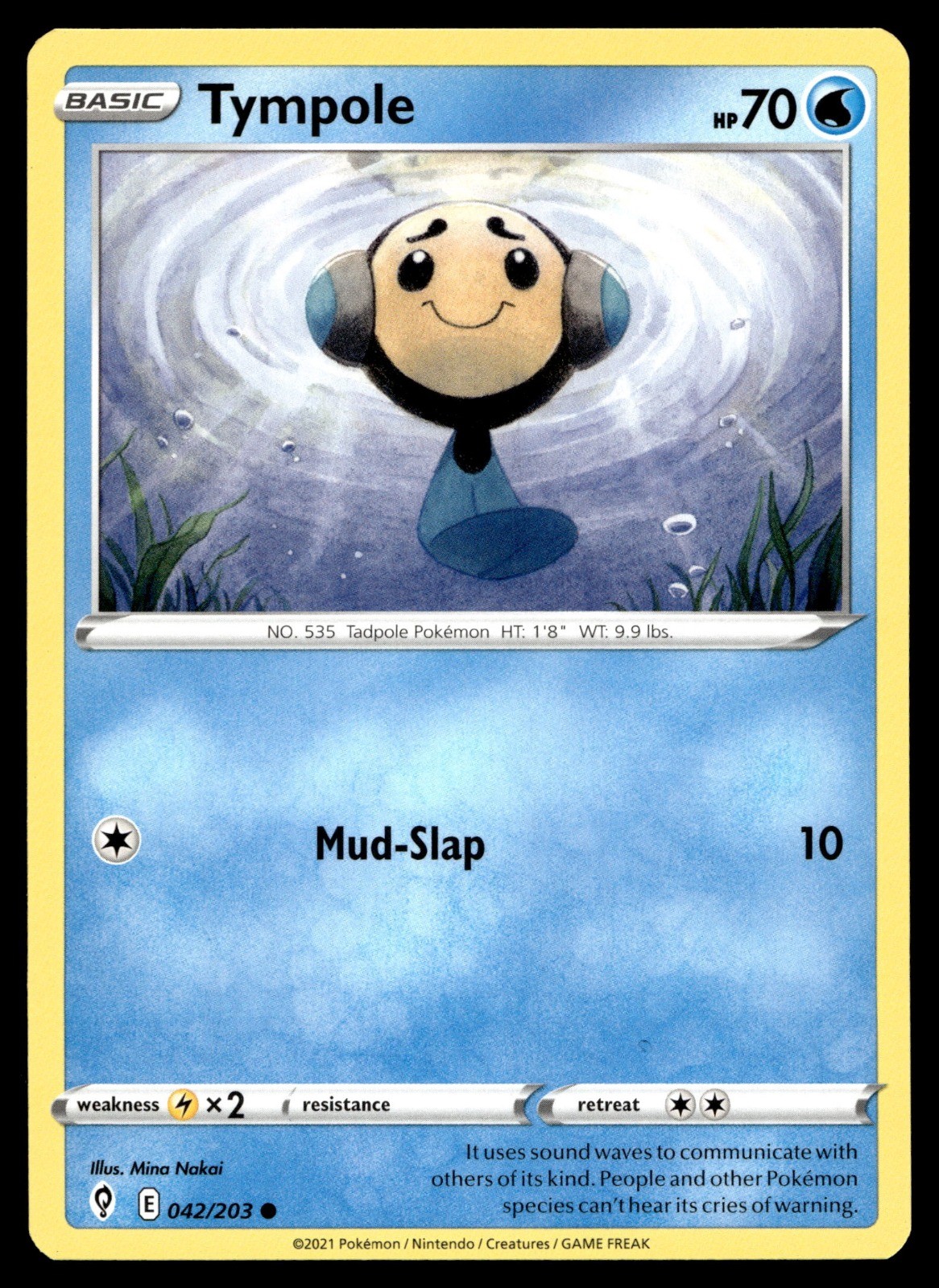 Tympole 042/203 SWSH07: Evolving Skies SWSH07 Mina Nakai