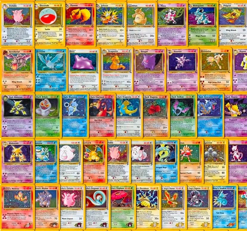 Vintage Pokemon Cards HUGE Collection 1st Edition Shadowless ALL WOTC 1999 ✨