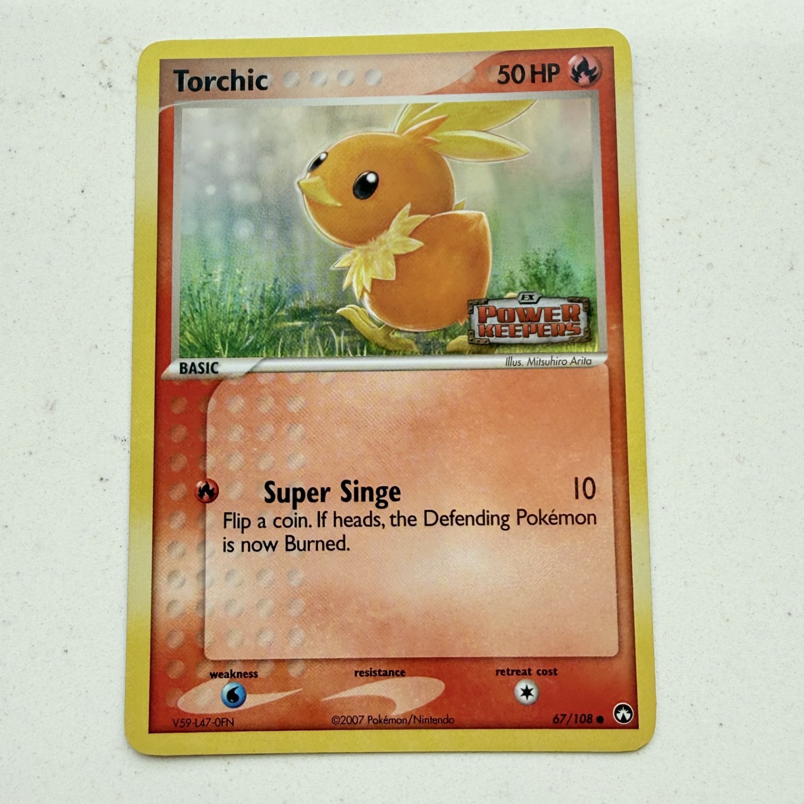 Pokemon Torchic 67/108 EX Power Keepers Reverse Holo