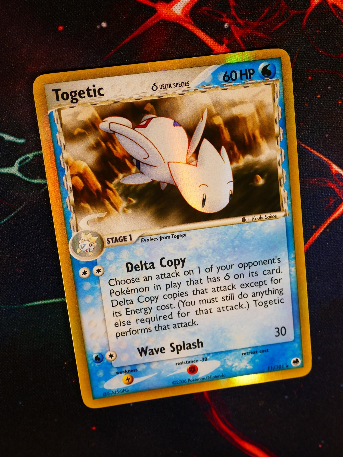 HP Pokemon TOGETIC δ Card EX DRAGON FRONTIERS Set #11/101 Delta Holo Foil Rare#3