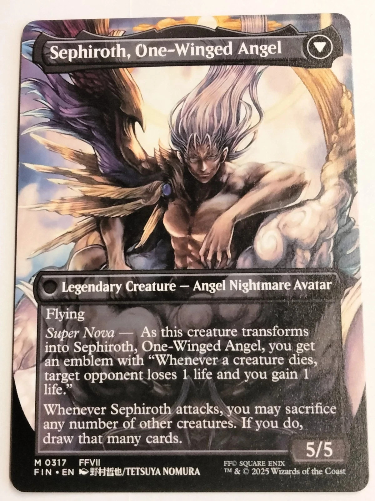 Sephiroth, Fabled SOLDIER (0317) (Borderless) Final Fantasy Regular MTG NM