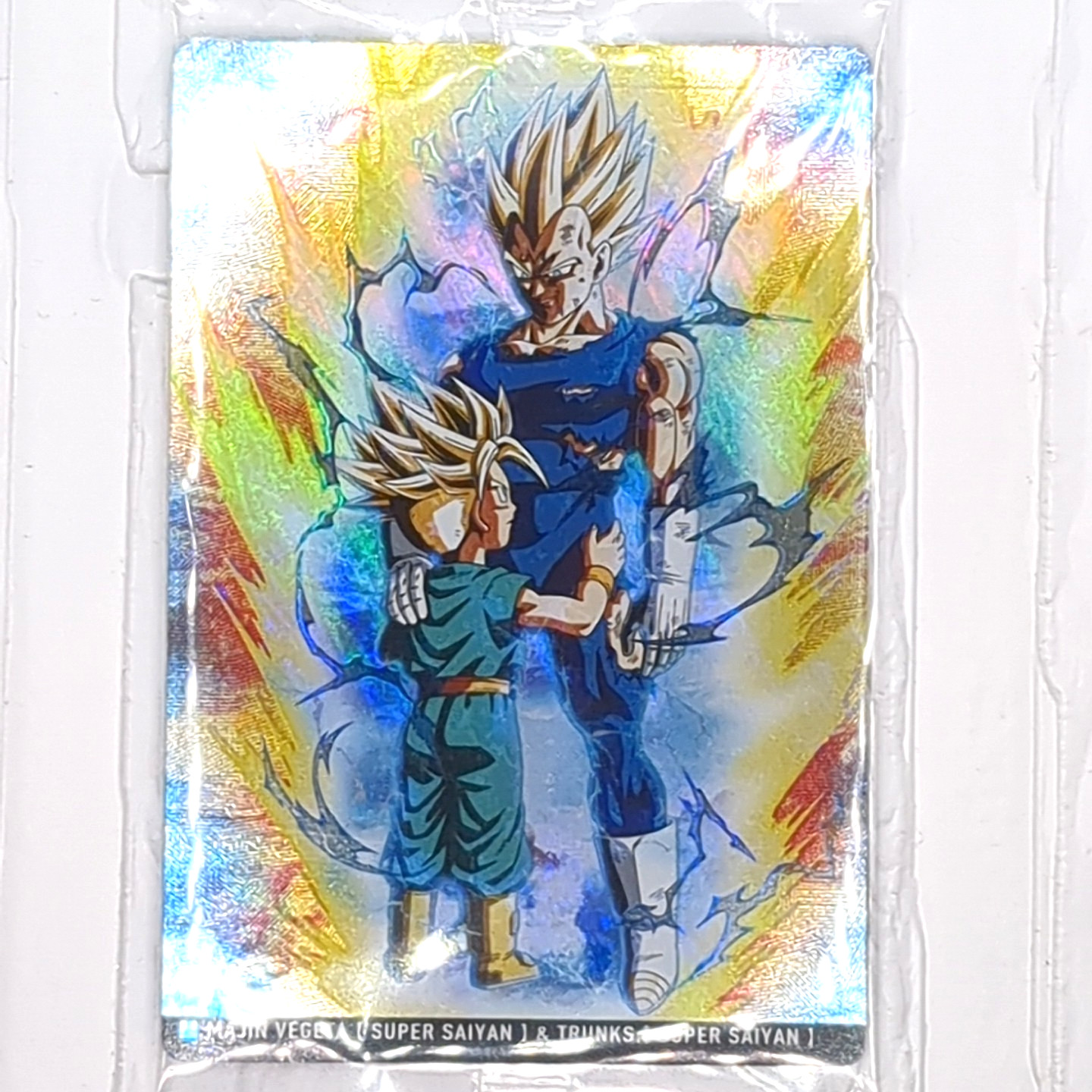 6-21 R Majin Vegeta Trunks Dragon Ball Itajaga Rare Plastic Trading Card NM Mint