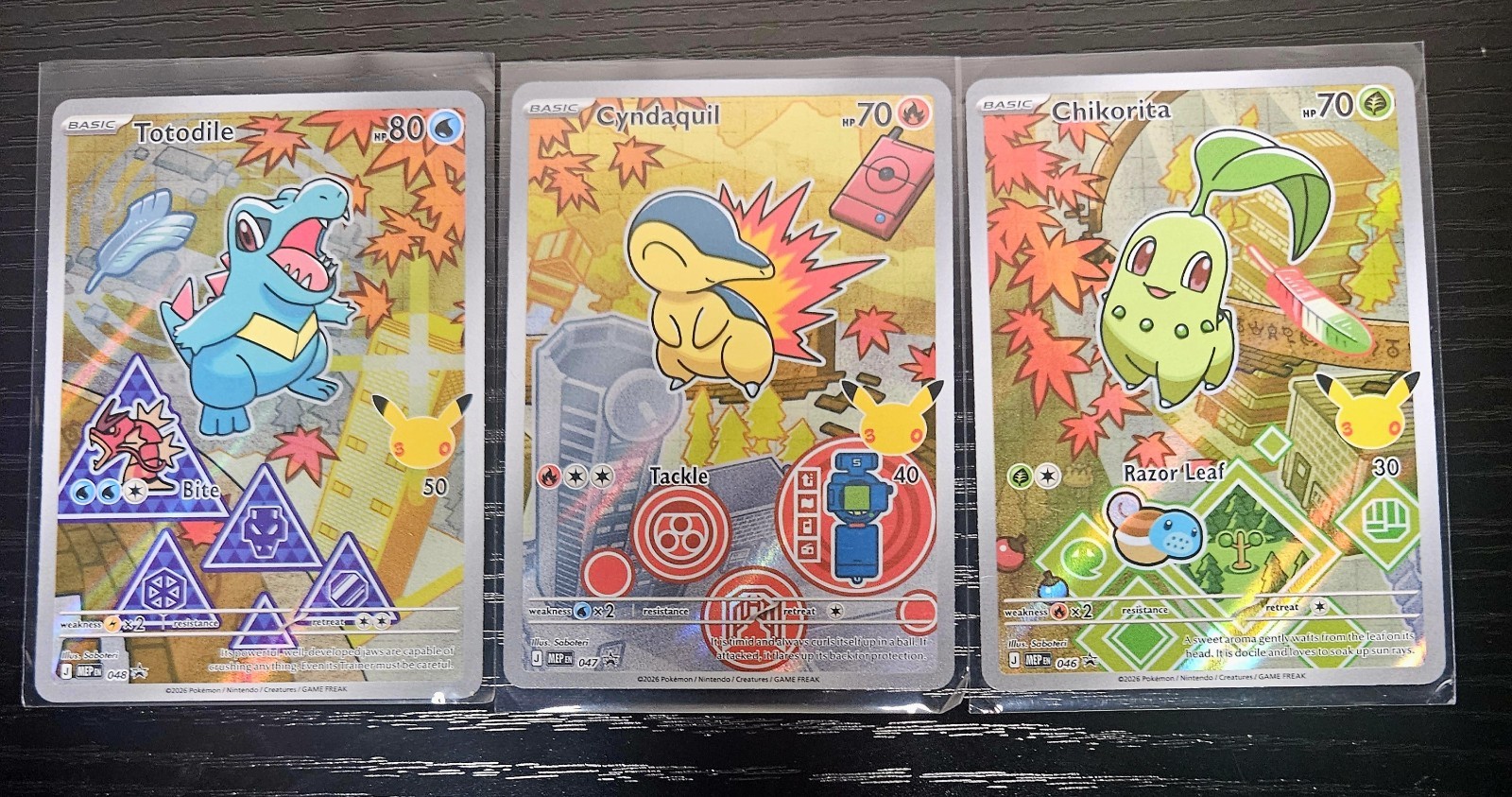 Pokemon TCG First Partner Illustration Collection Series 2 Johto Starters NM