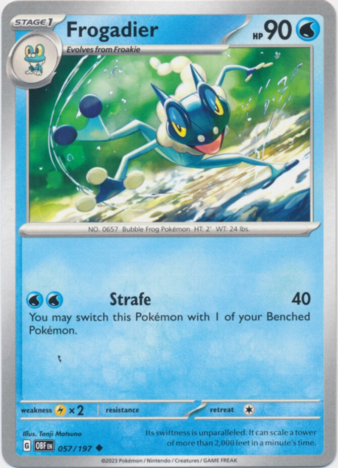 Frogadier – 057/197 – Uncommon – Near Mint