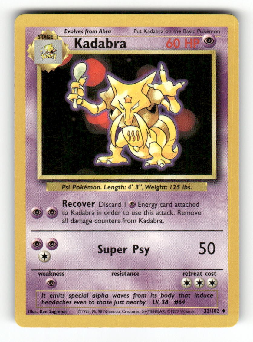 Kadabra 032/102 Base Set