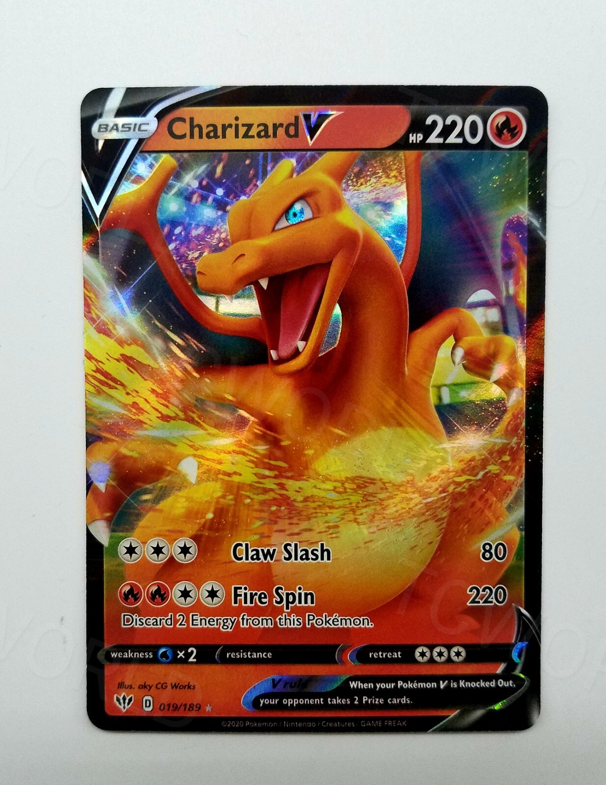 Pokémon Darkness Ablaze 19/189 “Charizard V” (Pack Fresh)