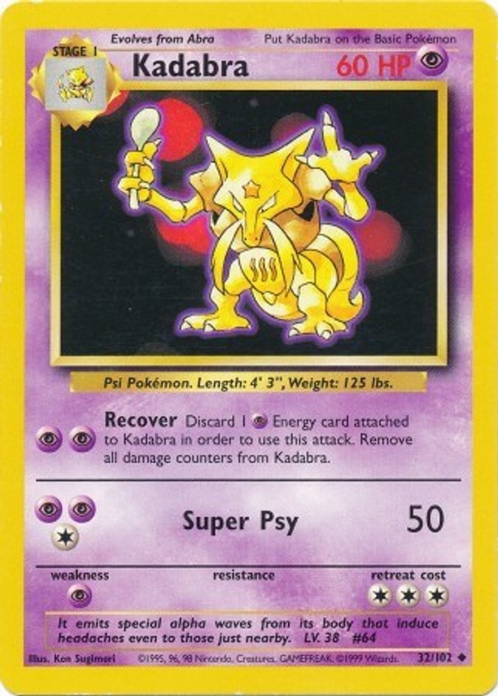 Kadabra 032/102 Base Set