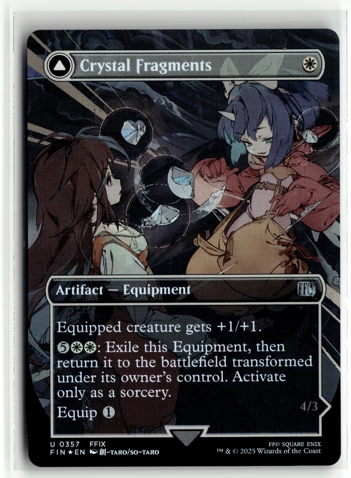 Crystal Fragments – 0357 – Borderless Final Fantasy FF MTG Magic Card NM (Foil)