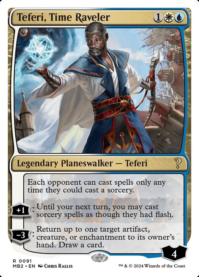 MTG Magic the Gathering Teferi, Time Raveler (91/390) Mystery Booster 2 LP