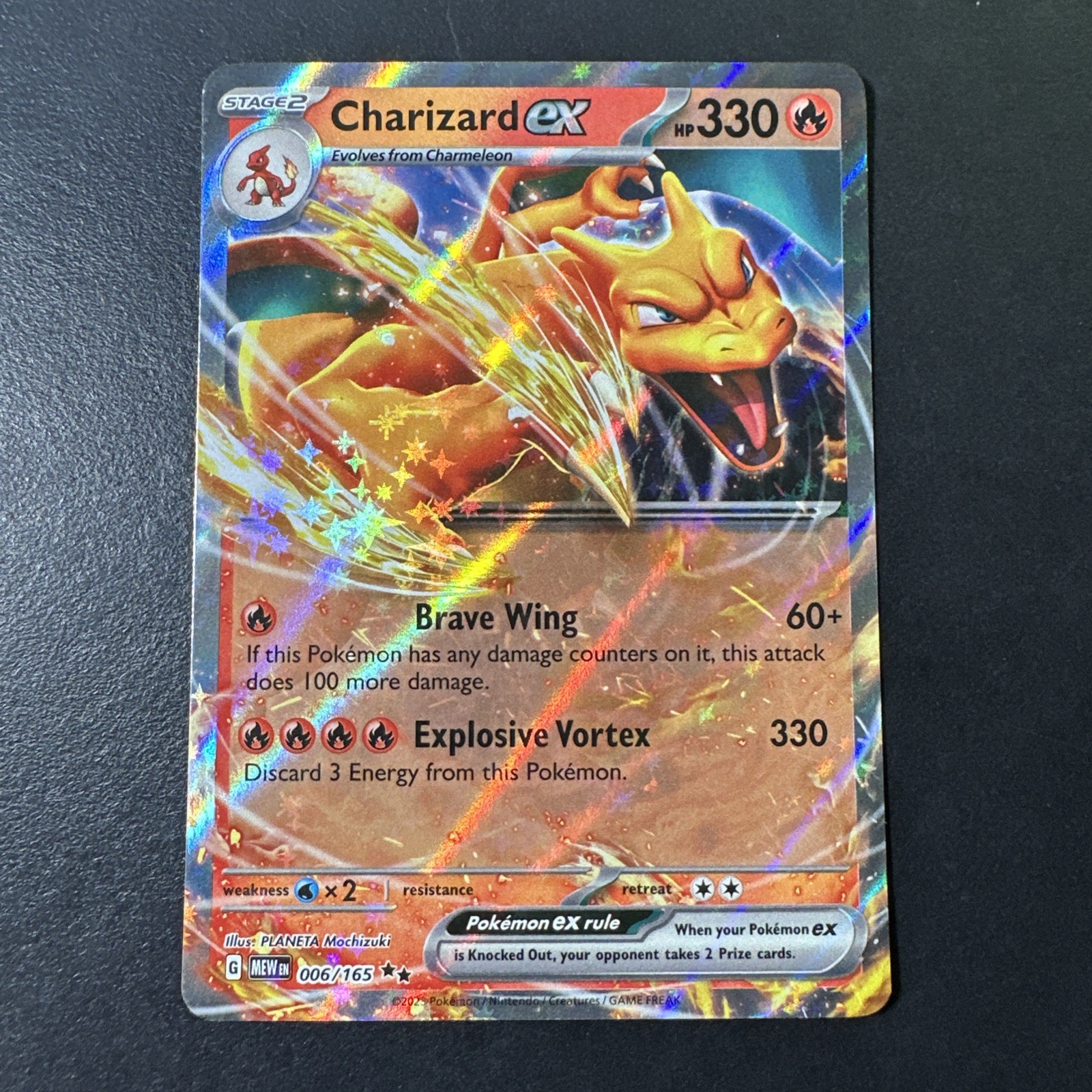 Charizard ex 006/165 SV: Scarlet & Violet 151 Double Rare Pokemon TCG – NM