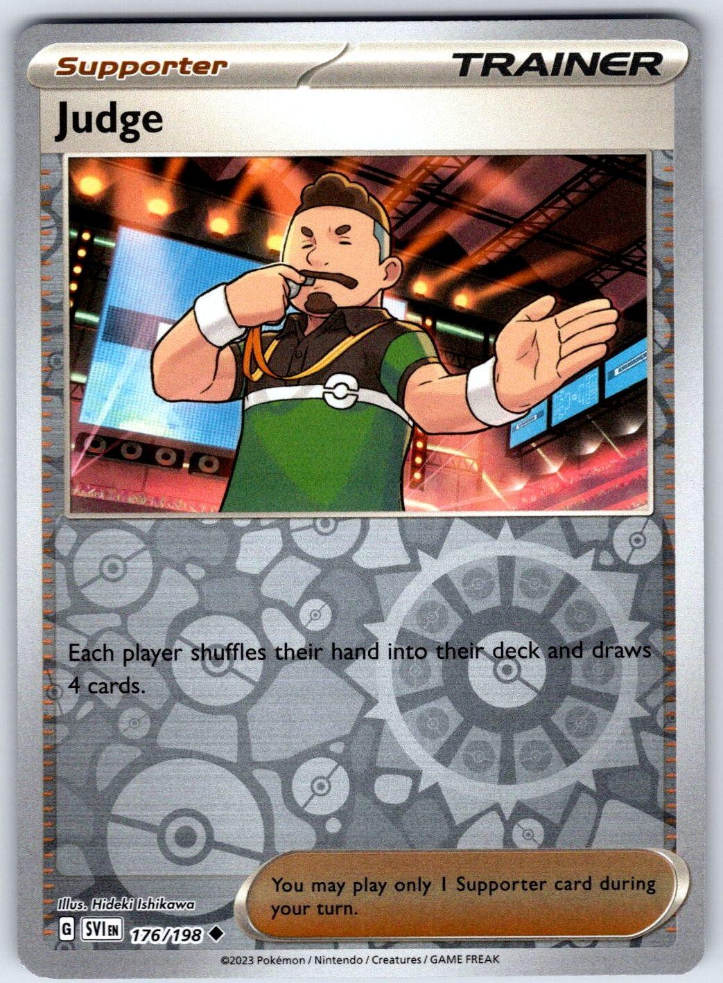 JUDGE – Pokemon – Hideki Ishikawa 176/198 Scarlet & Violet – Reverse Holo NM/M