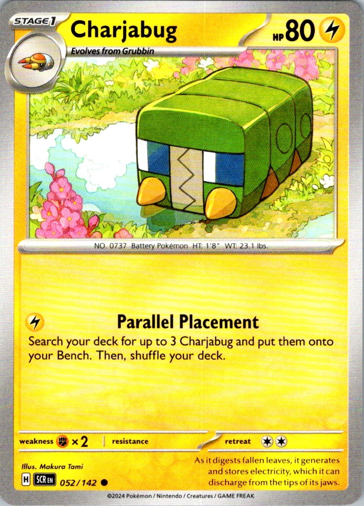 Charjabug Common SV07: Stellar Crown 052/142 NM Makura Tami