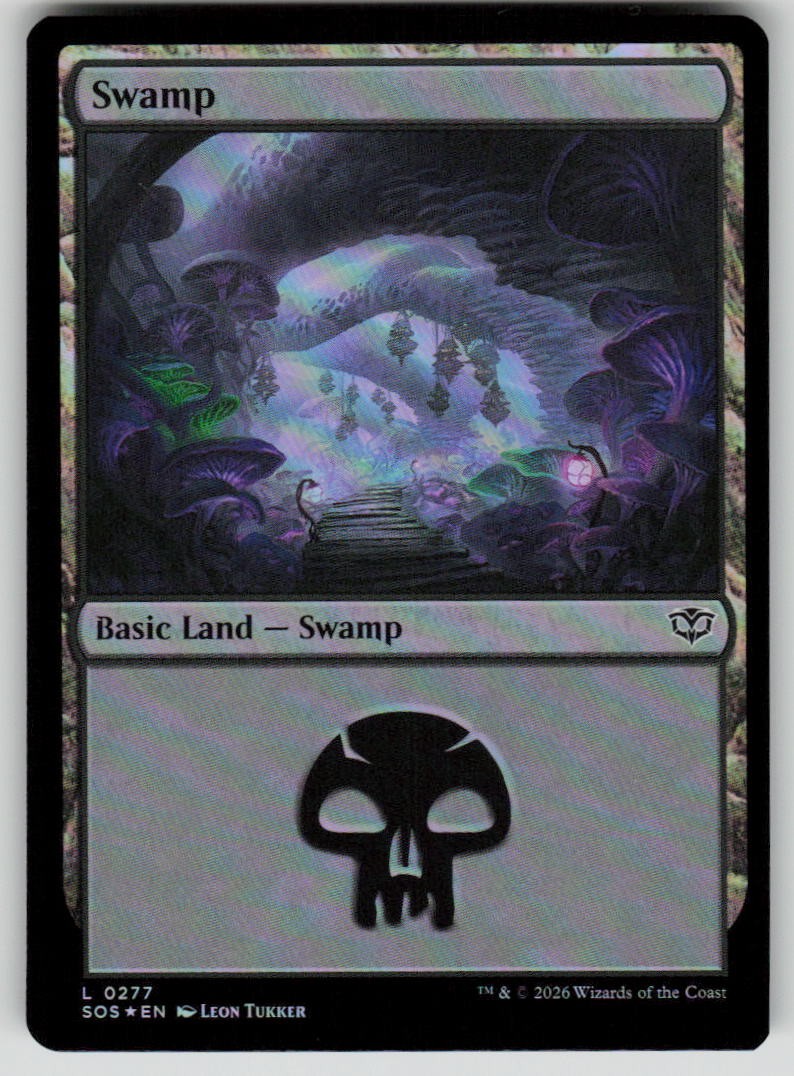 Swamp (0277) Foil Land Secrets of Strixhaven 277 MTG Near Mint 2026