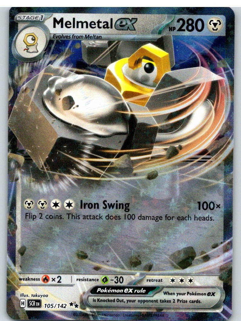 Melmetal ex – SCR SV07: Stellar Crown #105/142 Double Rare Holo NM
