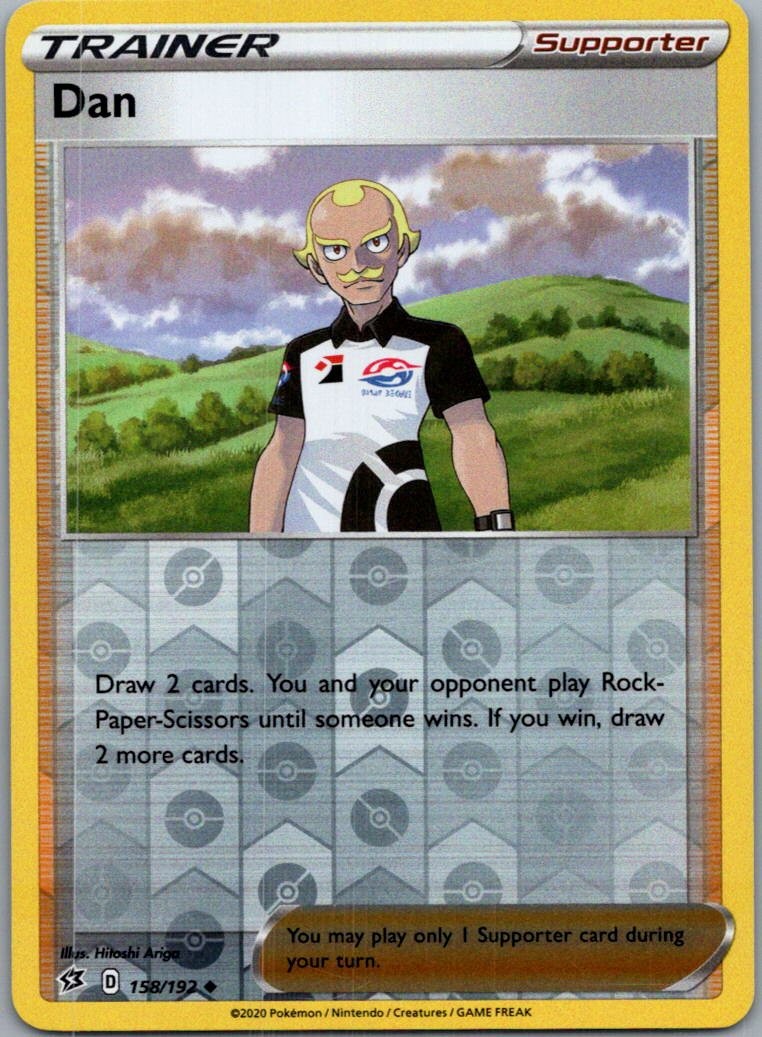 Dan 158/192 Uncommon Rebel Clash Pokemon Reverse Holo Lightly Played