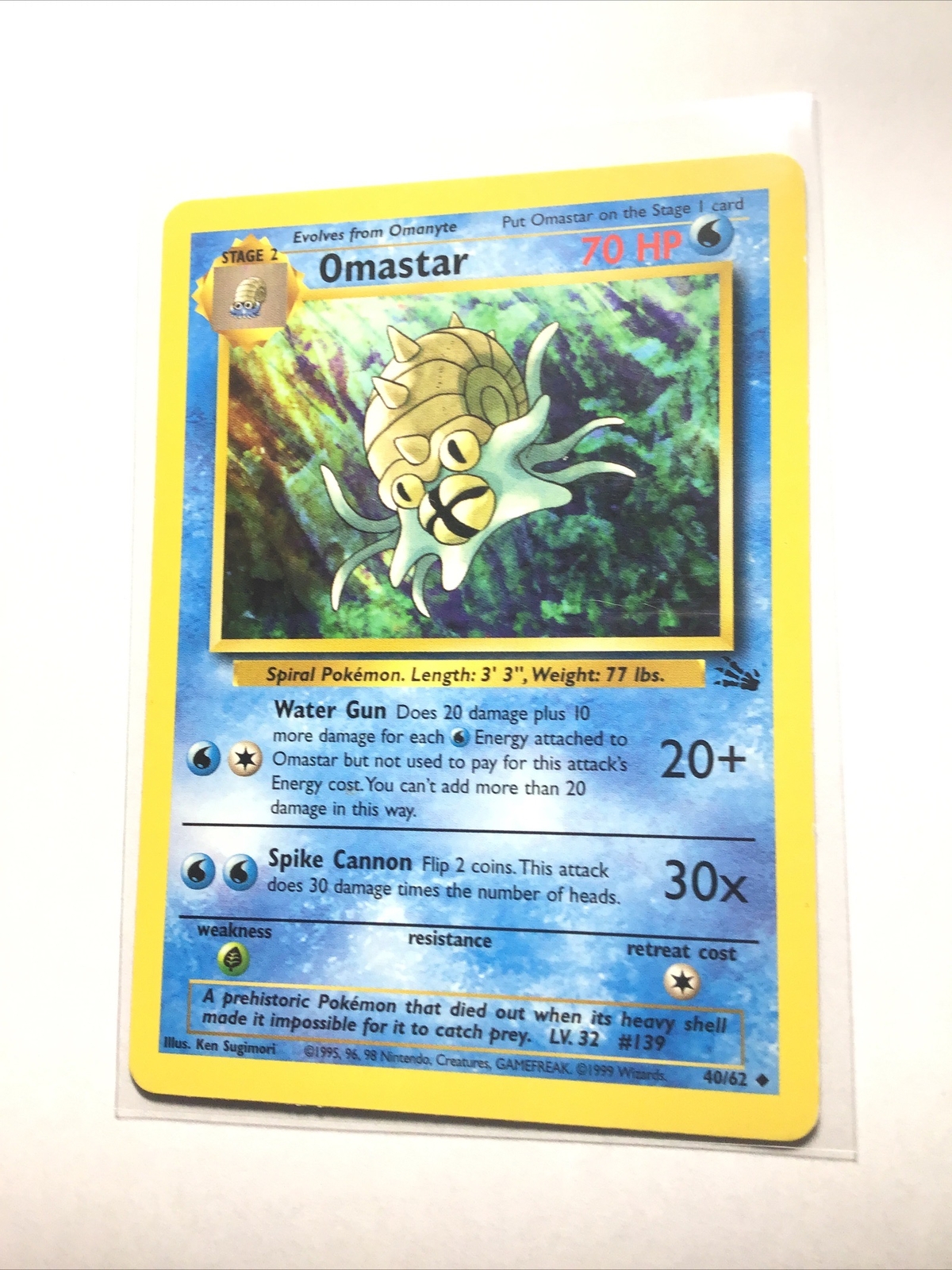 OMASTAR – 40/62 – Fossil – Pokemon Card – PL