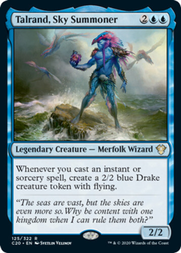 x1 Talrand, Sky Summoner R MTG Commander 2020 M/NM, English