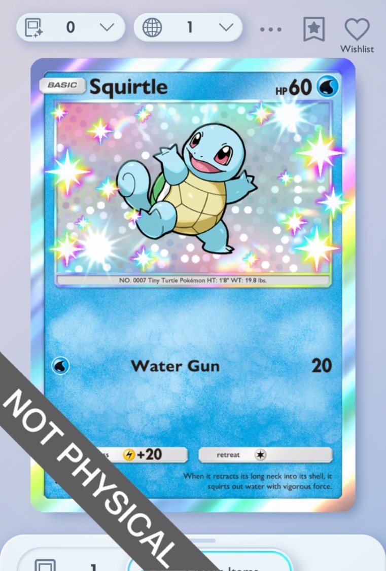 Pokemon TCG POCKET – Squirtle Shiny 1⭐, Celestial Guardians, English