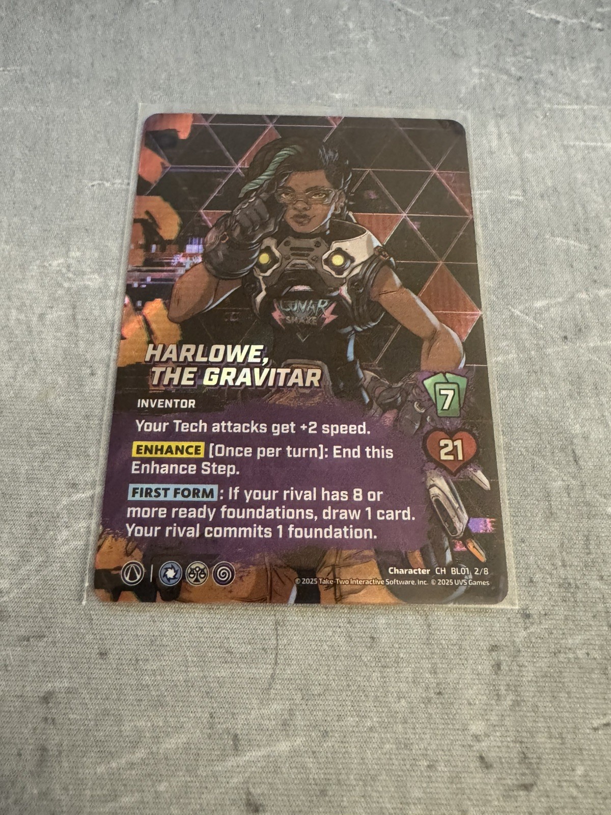Borderlands 4: Harlowe, The Gravitar Full Art Promo Card