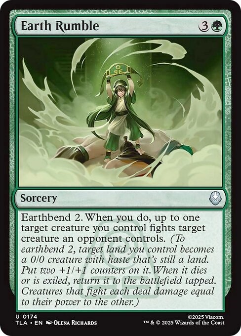 EARTH RUMBLE x4 mtg NM-M The Last Airbender 4 Unc