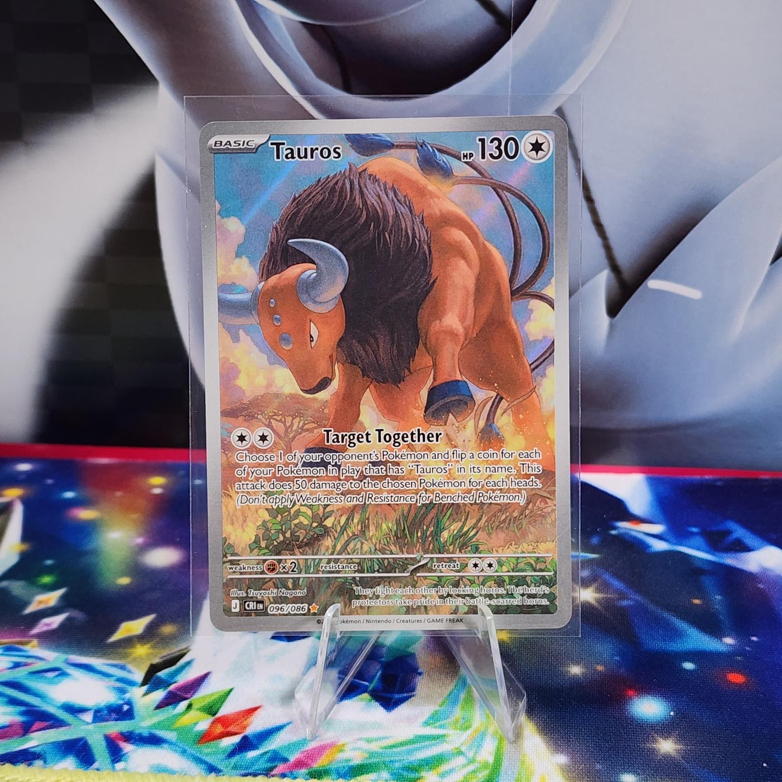 Tauros 096/086 Chaos Rising Illustration Rare Pokemon TCG