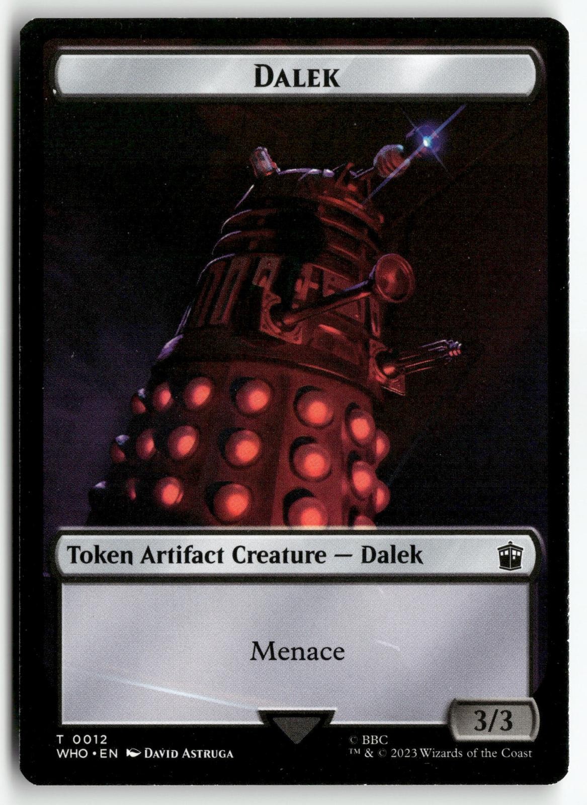 Dalek // Cyberman Double-Sided Token 12 // 24 Universes Beyond: Doctor Who LP