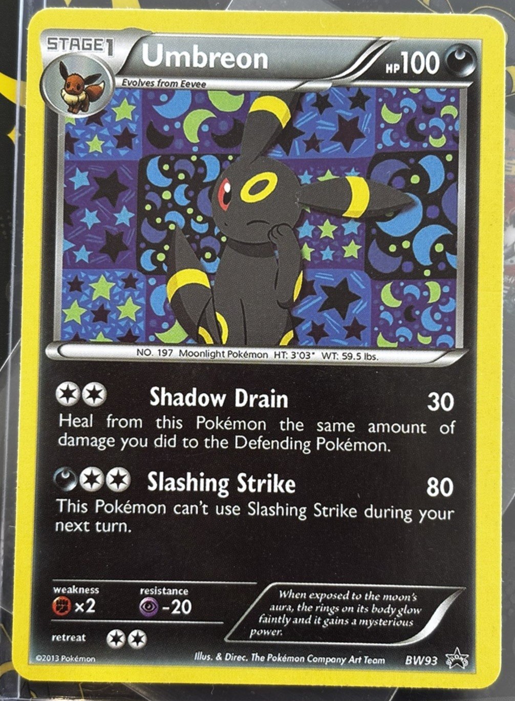 🎇 Umbreon BW93 Black Star Promo Rare Cosmos Pokemon Card 2013 NM OC