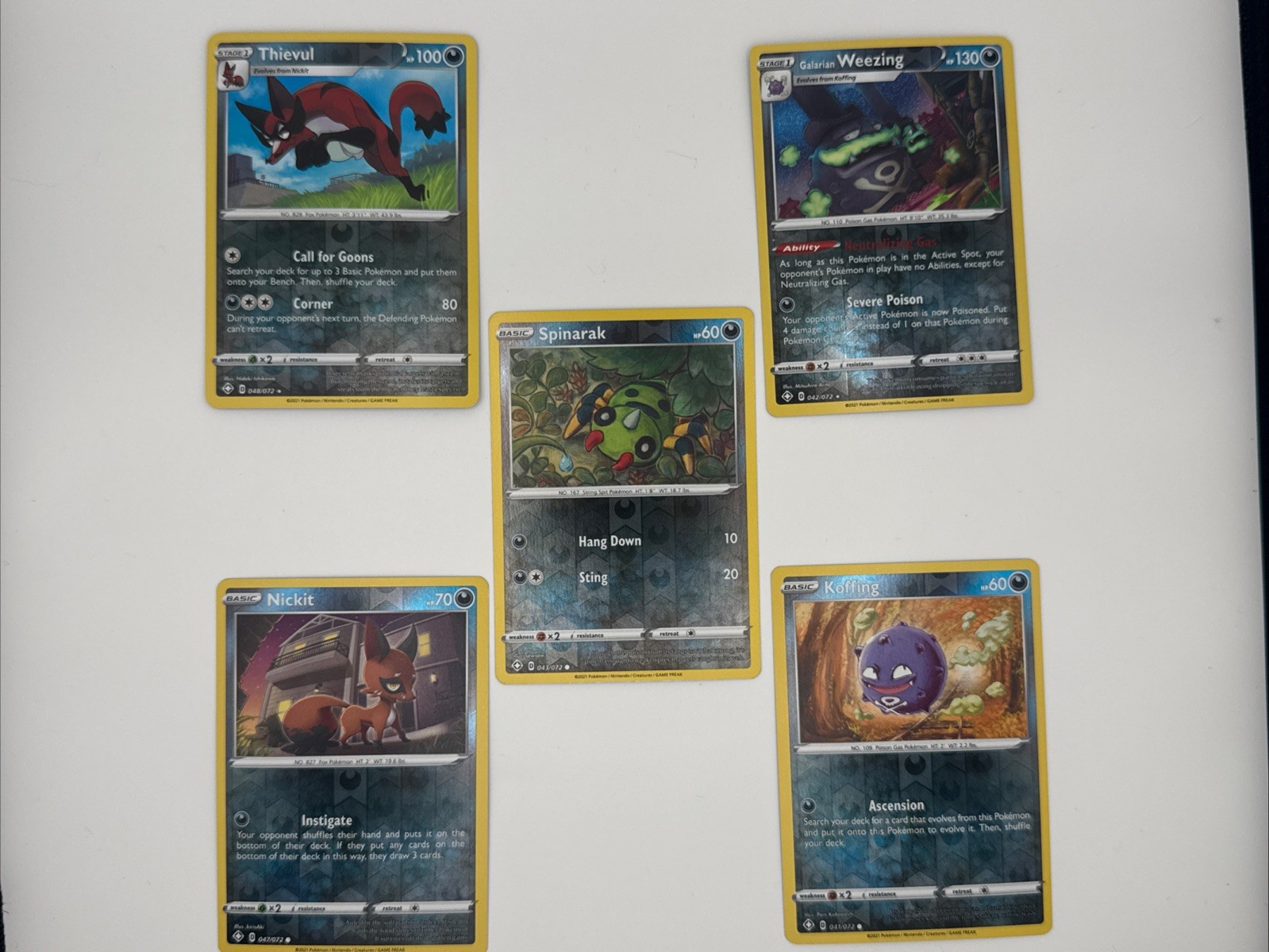 Pokemon TCG. Shining Fates Reverse Holos. 100% Authentic
