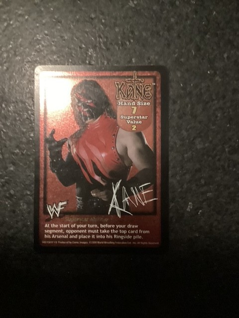 Kane WWE WWF Raw Deal Superstar Card CCG Foil Card