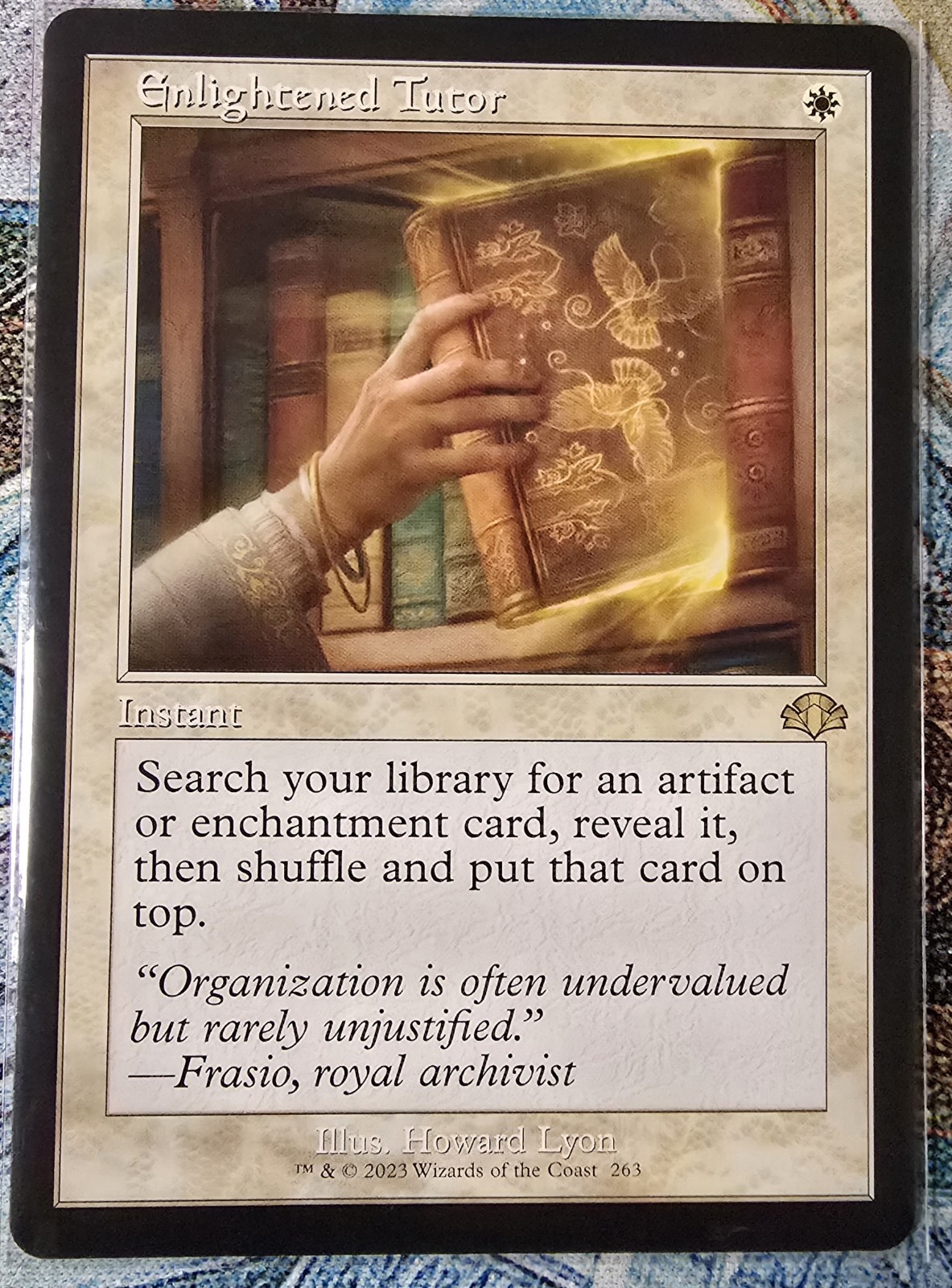 Enlightened Tutor (Retro Frame) DominariaRemastered ,Regular,NM++, MTG. BONUS