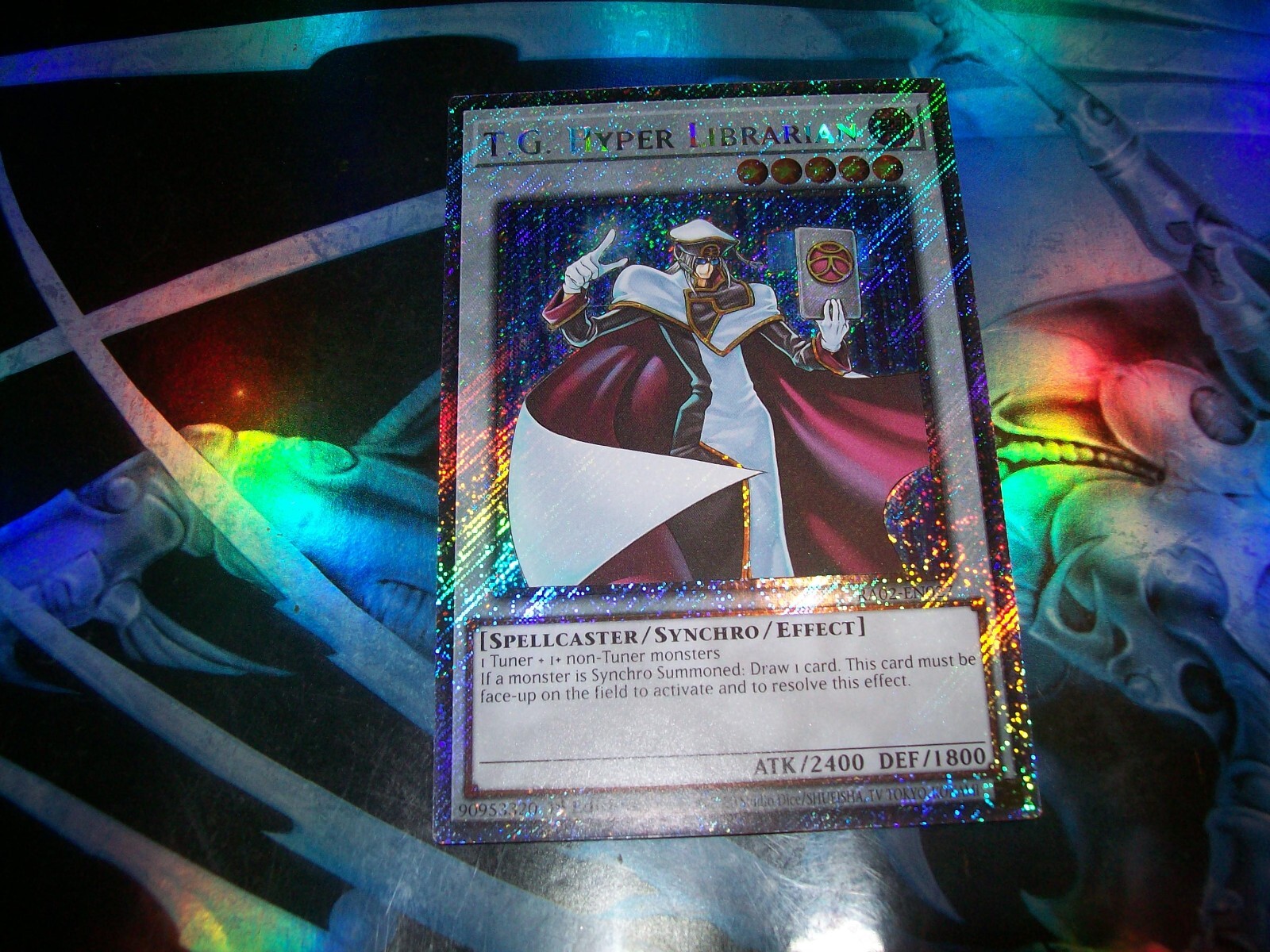 T.G. Hyper Librarian 1st Edition Platinum Secret Rare RA02-EN027 Yu-Gi-Oh!
