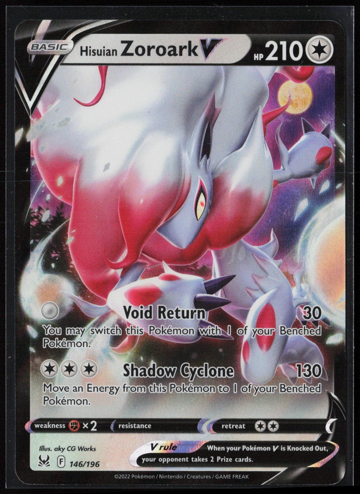 SWSH11: Lost Origin #146/196 Hisuian Zoroark V
