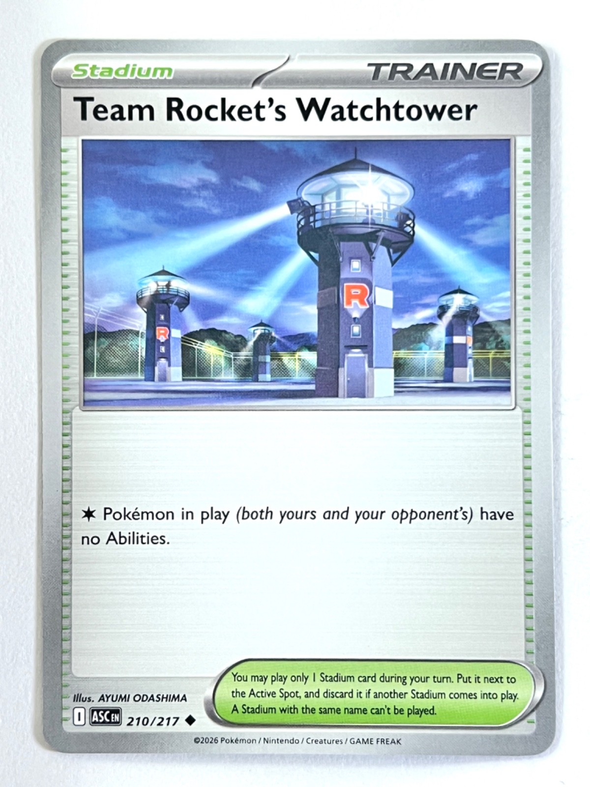 Team Rocket’s Watchtower 210/217 Uncommon Ascended Heroes Pokemon – Near Mint NM
