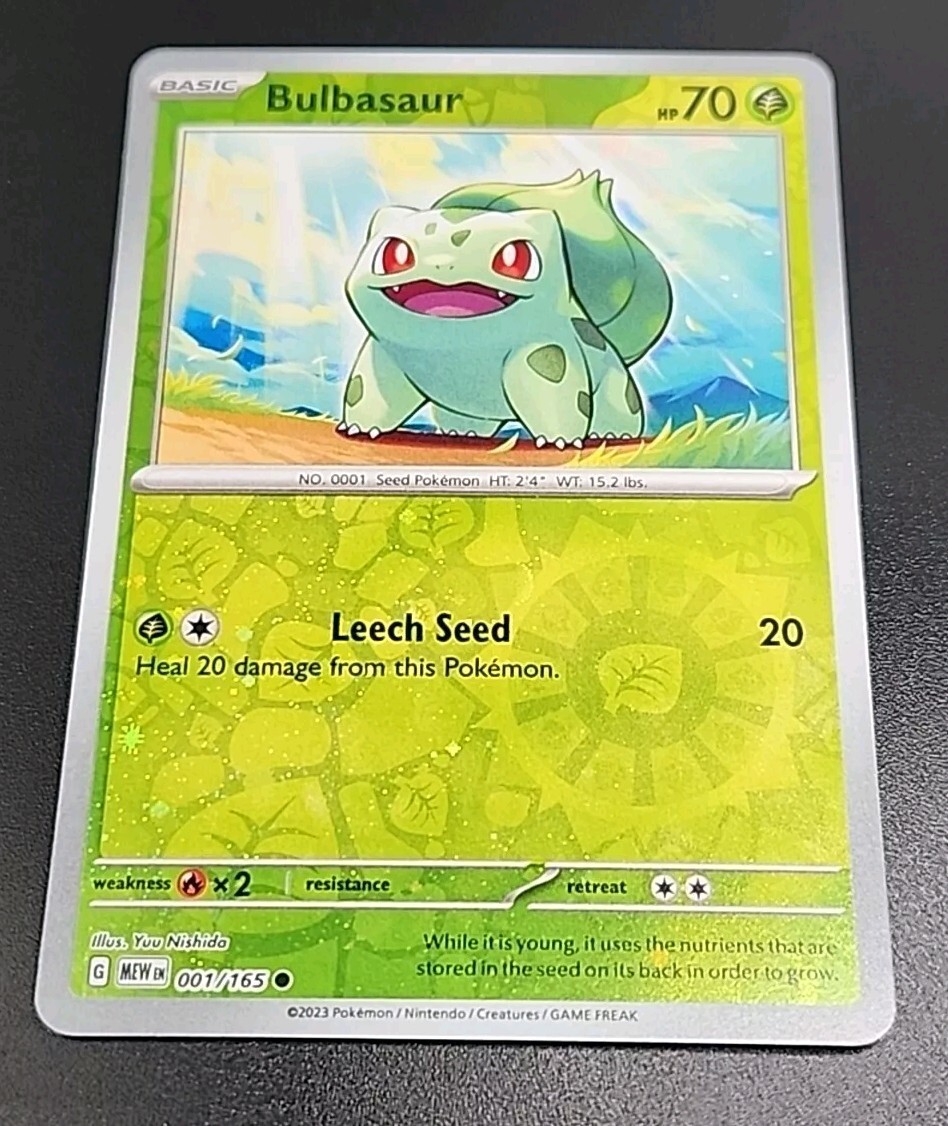 Pokemon Bulbasaur Cosmos Holo Reverse 1/165 151 English Promo Costco Exclusive A