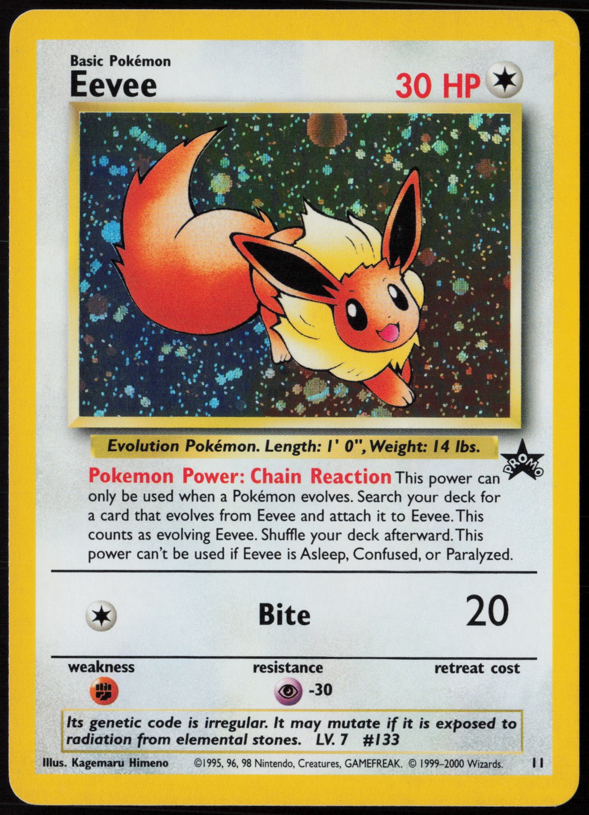 Eevee 11/53 WoTC Promo Promo Holofoil EN Pokemon NM