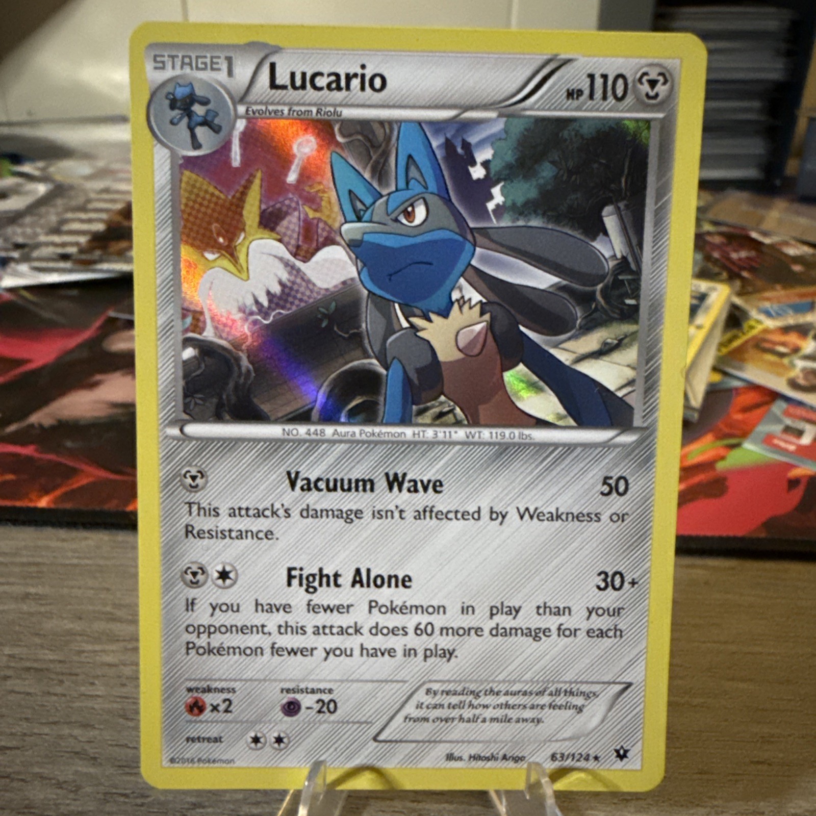 Lucario (63) Holo Rare XY – Fates Collide 63/124
