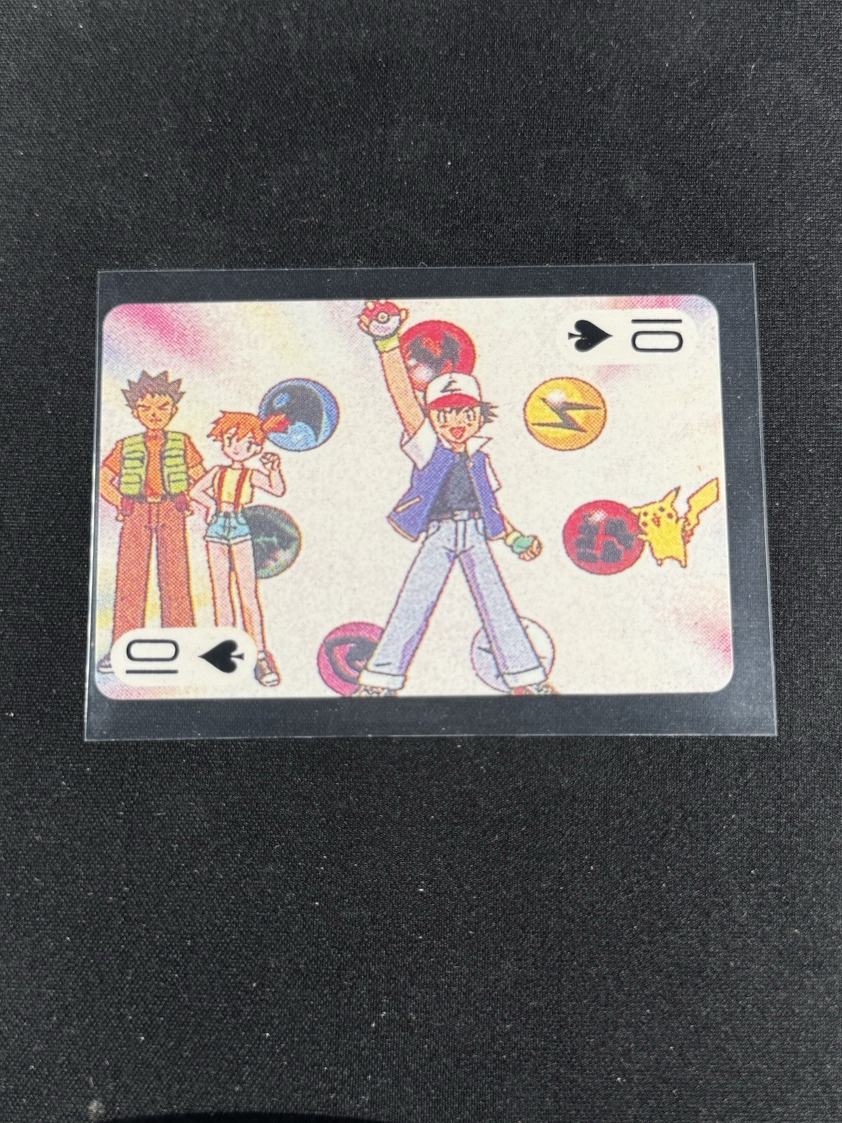 Ash Ketchum – 1999 Pocket Monster Pokémon Vintage Poker Card Holo Back