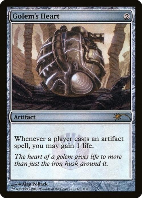 Golem’s Heart -Foil Light Play MTG Promos: WPN and Gateway